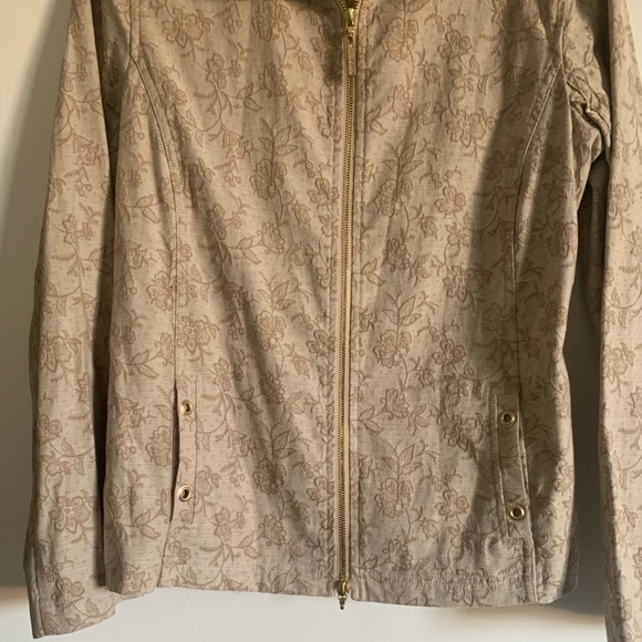 St. John Sport Floral Embroidered Zip-Up Jacket - Picture 6 of 10